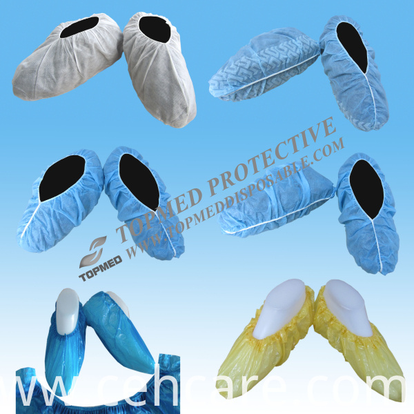 Nonwoven Shoe Cover with Non-Slip DOT Sole (TS01B)